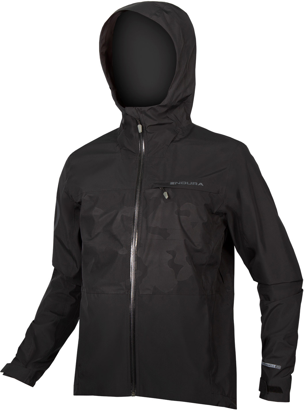 Sort Endura Singletrack Jacket Black - Endura Regntøj  - 5056286908177