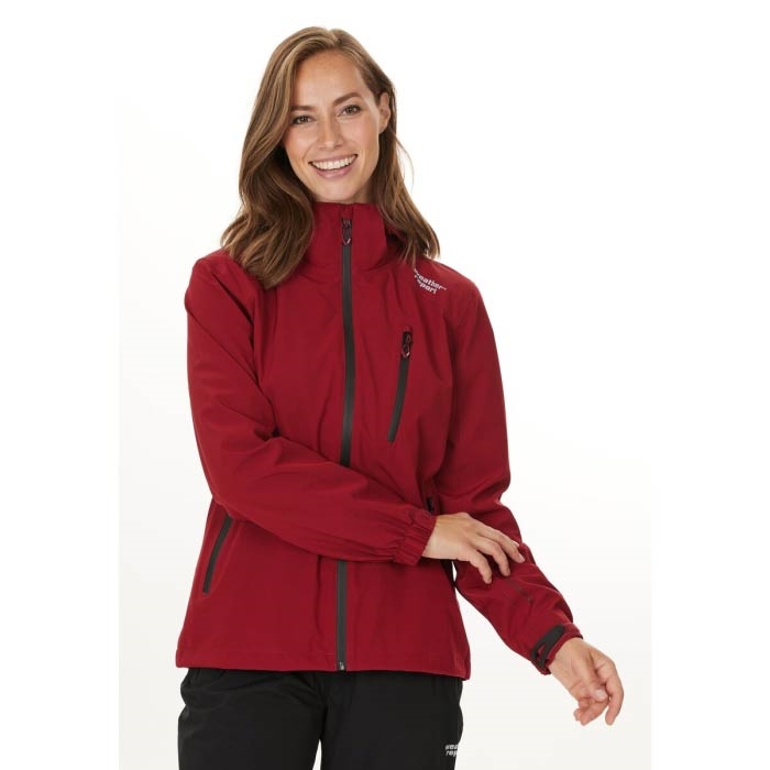 Rød Weather Report Camelia Awg Regnjakke Dame 000mm Biking Red Regntøj Poncho - Weather Report Regntøj  - 5715350323031